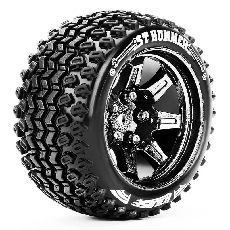 Louise Rc St-Hummer 1/10 Soft Hex 14mm Black Chrome Arrma G