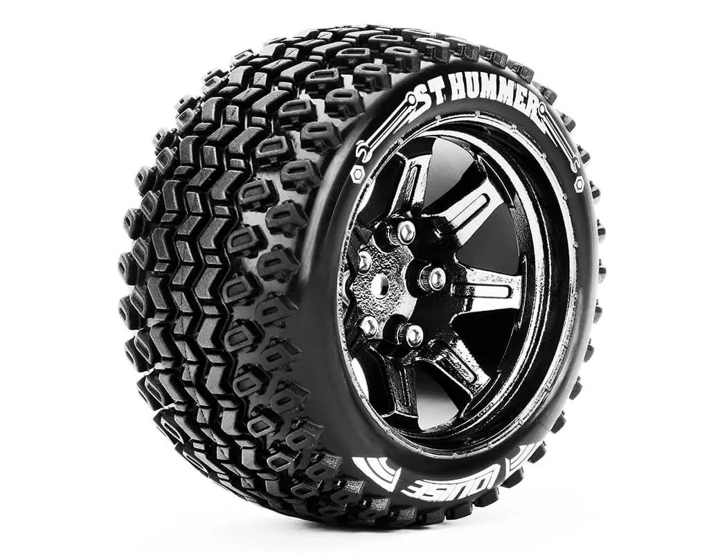 Louise Rc St-Hummer 1/10 Soft Hex 14mm Black Chrome Arrma G – view 2