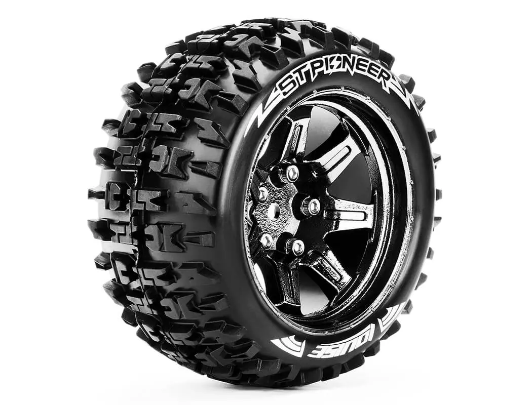 Louise Rc St-Pioneer 1/10 Soft Hex 14mm Black Chrome Arrma – view 2