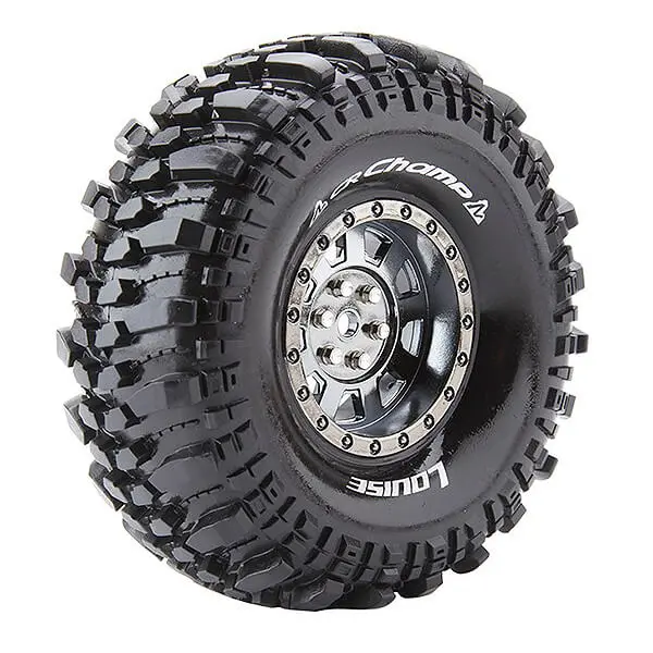 Louise Rc Cr-Champ 1/10 1.9 Super Soft Black Chrome Hex 12mm