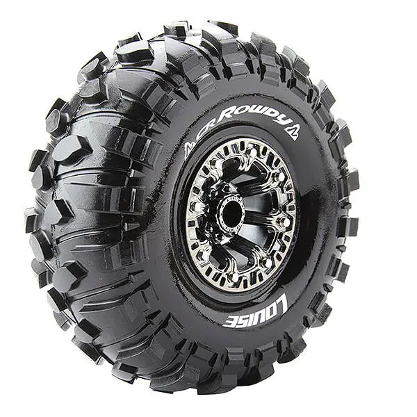 Louise Rc Cr-Rowdy 1/10 2.2 Super Soft Black Chrome Hex 12mm