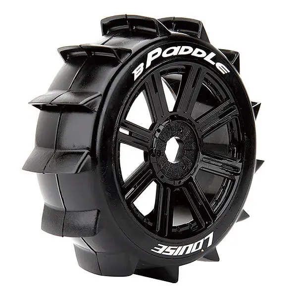 Louise Rc B-Paddle 1/8 Fr/Rr Soft Hex 17mm Spoke Black