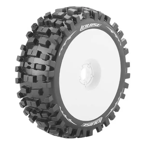 Louise Rc B-Ulldoze 1/8 Fr/Rr Soft Hex 17mm White
