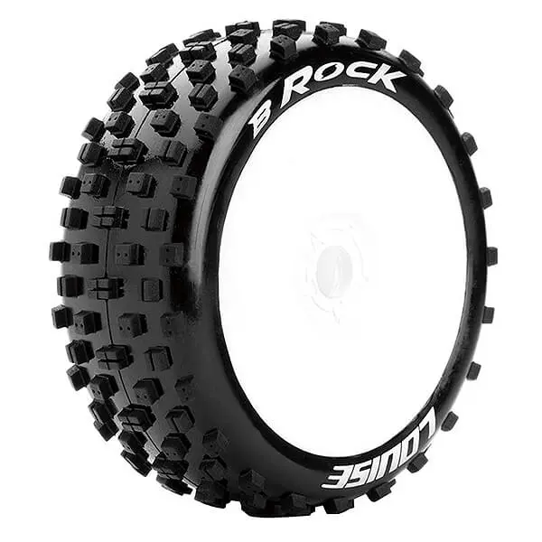 Louise Rc B-Rock 1/8 Fr/Rr Soft Hex 17mm White