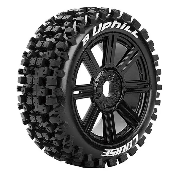 Louise Rc B-Uphill 1/8 Fr/Rr Soft Hex 17mm Spoke Black