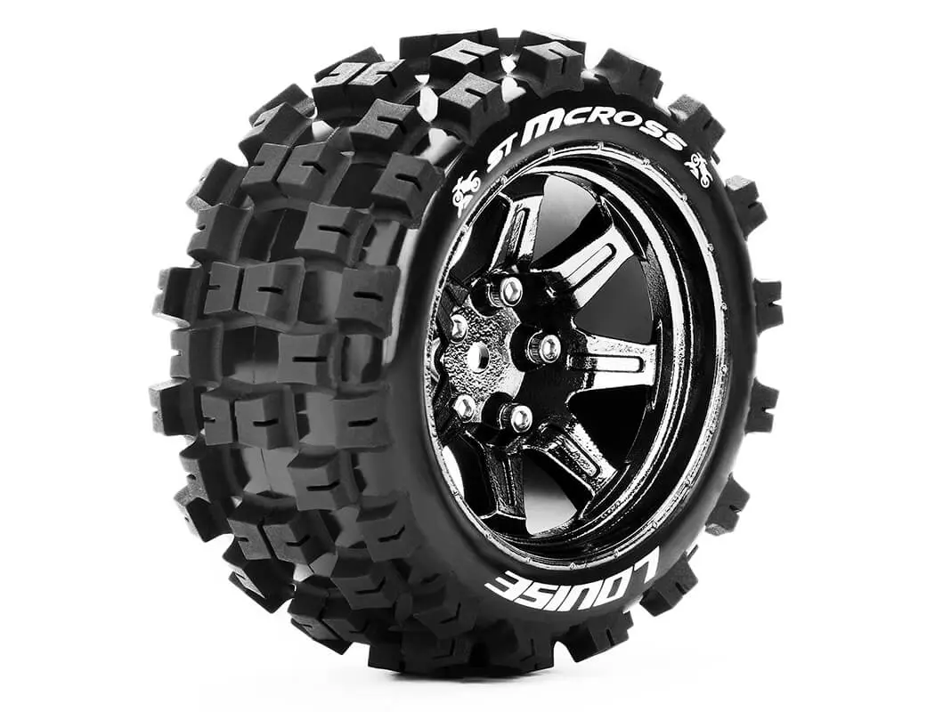 Louise Rc St-McRoss 1/10 Soft Hex 14mm Black Chrome Arrma G – view 2