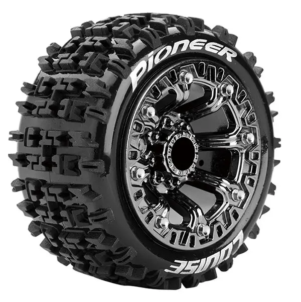 Louise Rc St-Pioneer 1/16 Soft Spoke Black Chrome TRX 1:16