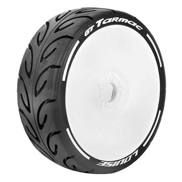 Louise Rc Gt-Tarmac 1/8 Fr/Rr Super Soft Hex 17mm White