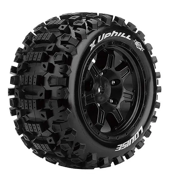Louise Rc X-Uphill Black Mounted Arrma Kraton 8s Hex 24mm