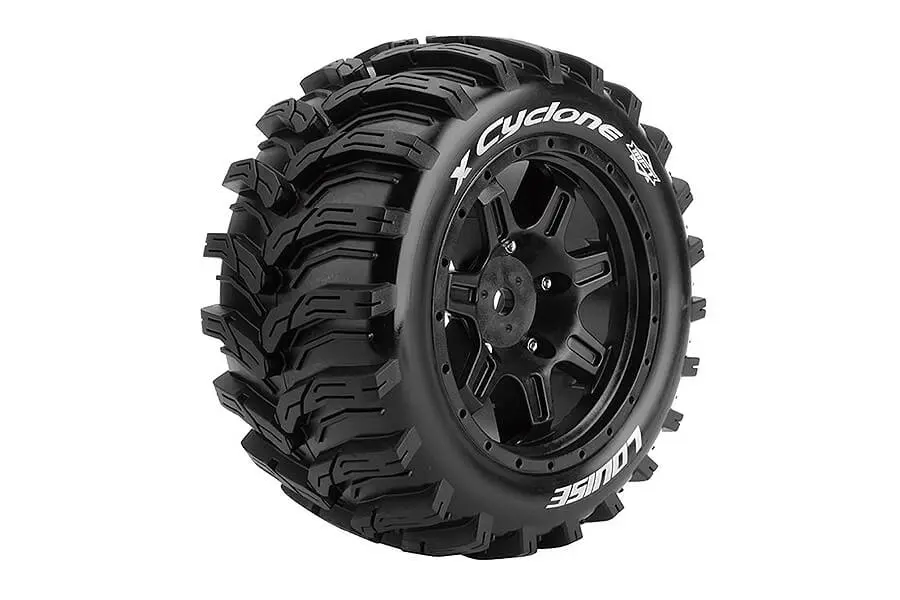 Louise Rc X-Cyclone Black Mounted X-Maxx Hex 24mm – view 2