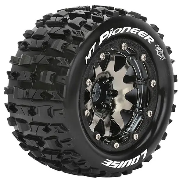 Louise Rc Mt-Pioneer 1/10 Soft Bead-Lock/0 Offset Hex 12mm Black Chrome