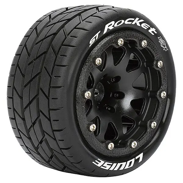 Louise Rc St-Rocket 1/10 Soft Hex 14mm Black Arrma Granite Black