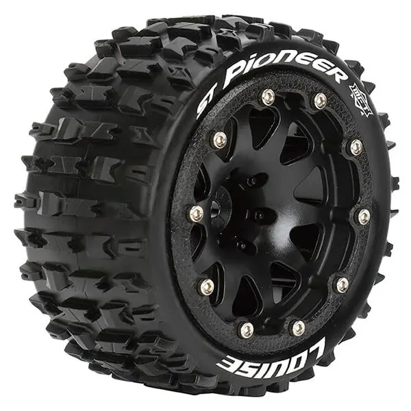 Louise Rc St-Pioneer 1/10 Soft Bead-Lock/1/2 Offset Hex 12m Black