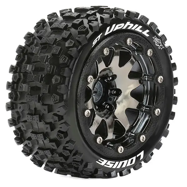 Louise Rc St-Uphill 1/10 Soft Bead-Lock/1/2 Offset Hex 12mm Black Chrome