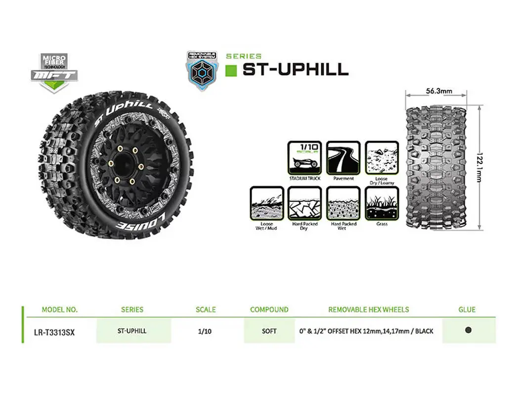 Louise Rc St-Uphill Removable Hex 12,14,17mm 0"&amp; 1/2" Offset – view 6