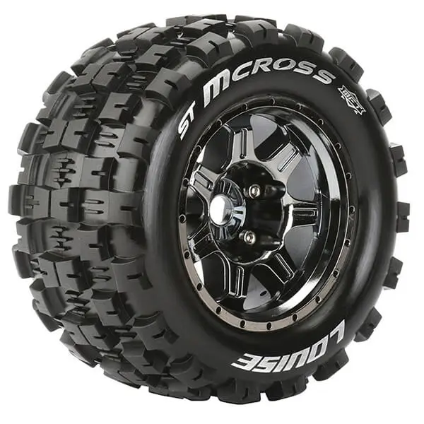 Louise Rc St-McRoss 1/8 Sport 0" Offset Hex 17mm Black Chrome