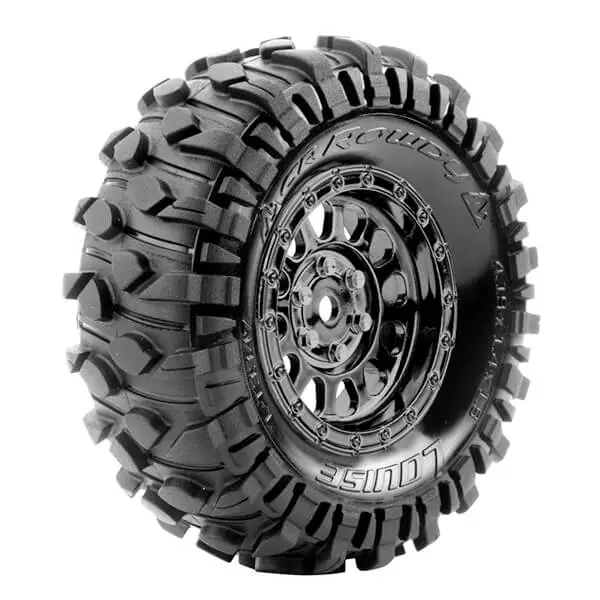 Louise Rc Cr-Rowdy 1/10 Super Soft Black Chrome Hex 12mm