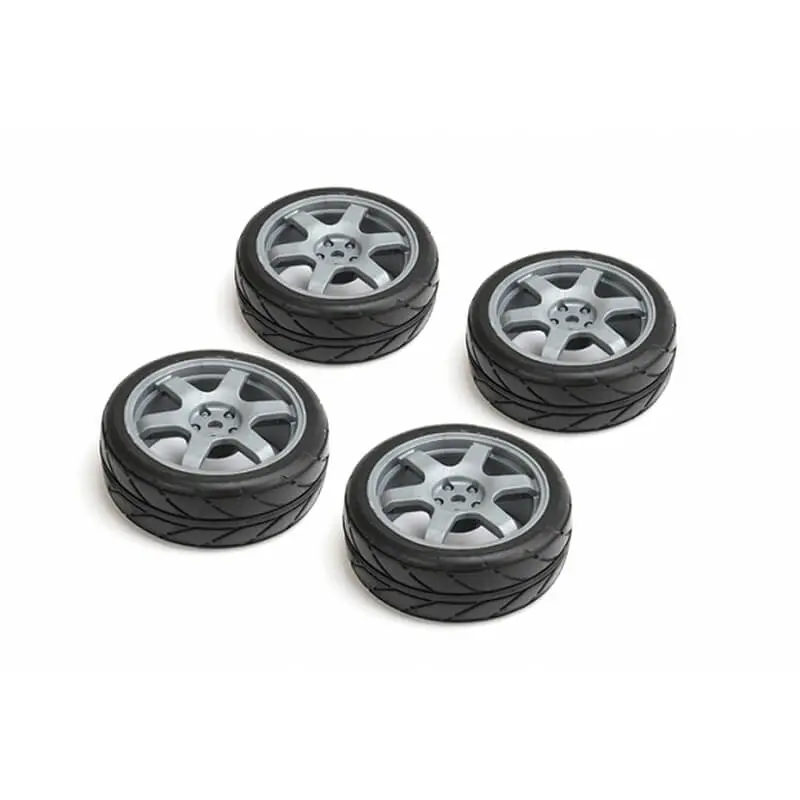 Louise Rc 1/10 Road Tyres 6 Spoke Wheel-Gray/Et-0mm(4pcs)