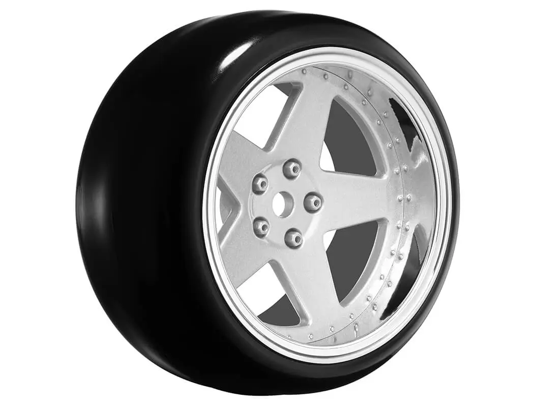 Louise Rc 1/10 Drift 2,4,6,8mm Offset 5-Spoke Wheels Matte Silver With Tyres – view 2
