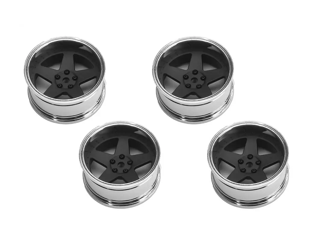 Louise Rc 1/10 Drift 2,4,6,8mm Offset 5-Spoke Wheels Matte Black – view 3
