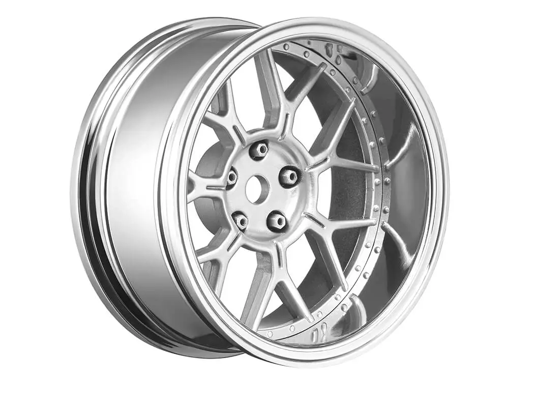 Louise Rc 1/10 Drift 2,4,6,8mm Offset 14-Spoke Wheels Matte Silver – view 2