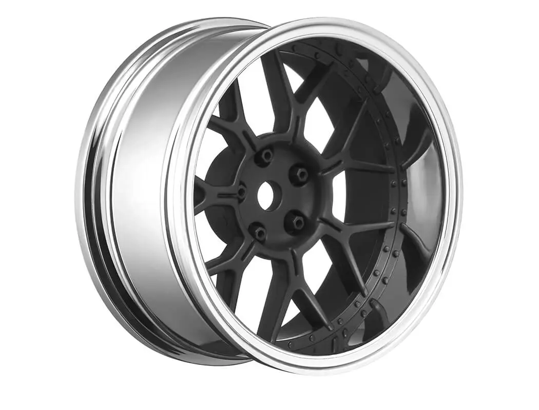 Louise Rc 1/10 Drift 2,4,6,8mm Offset 14-Spoke Wheels Matte Black – view 2