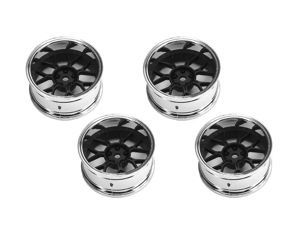 Louise Rc 1/10 Drift 2,4,6,8mm Offset 14-Spoke Wheels Matte Black – view 3