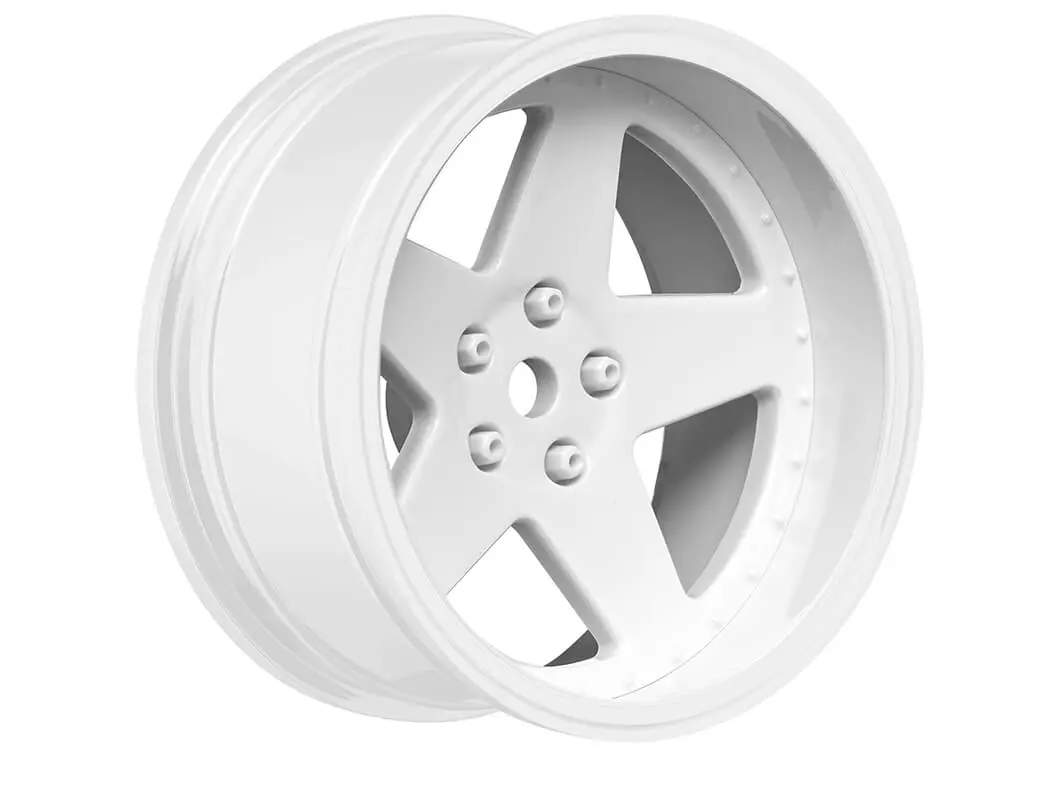 Louise Rc 1/10 Drift 2,4,6,8mm Offset 5-Spoke Wheels Gloss White – view 2