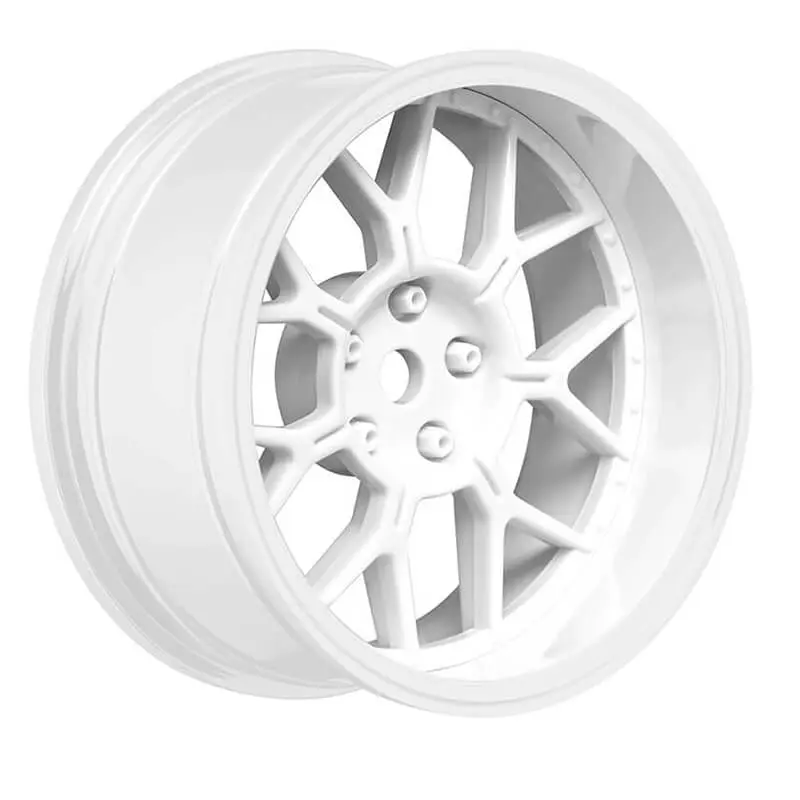 Louise Rc 1/10 Drift 2,4,6,8mm Offset 14-Spoke Wheels Gloss White