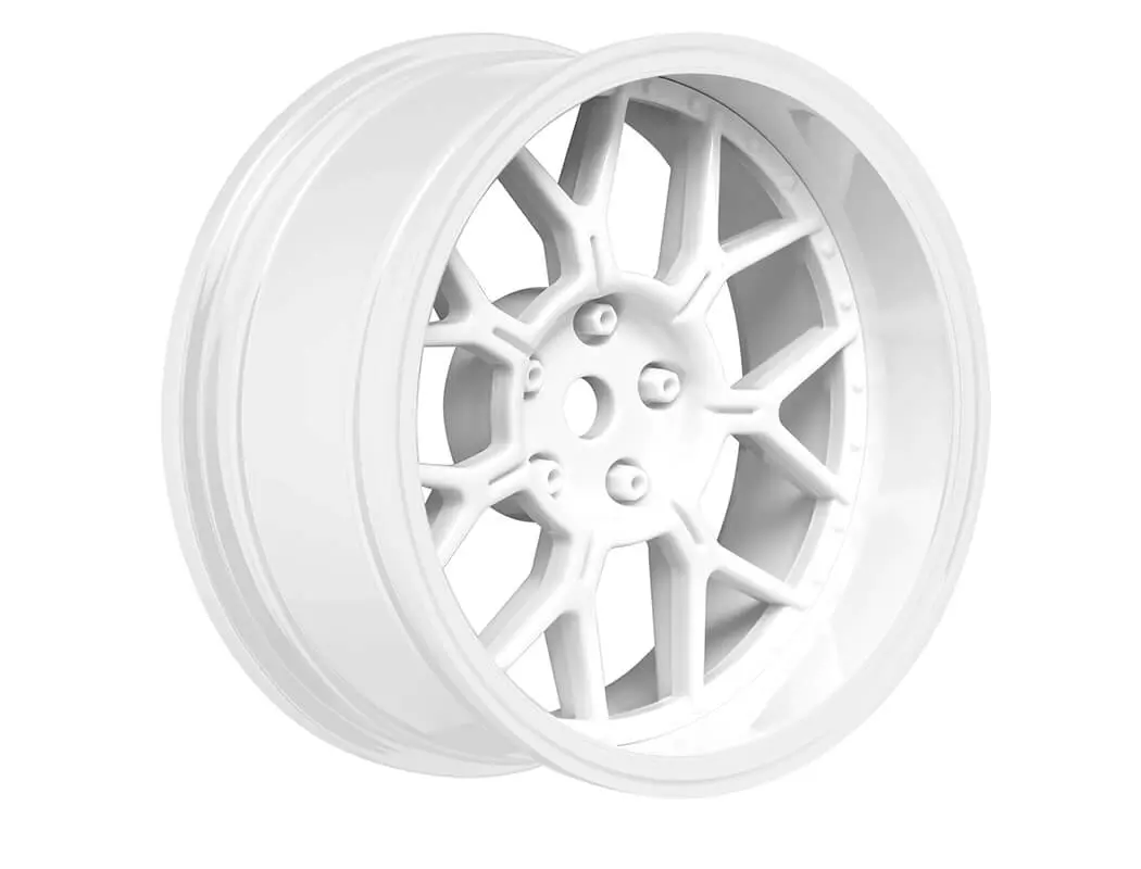 Louise Rc 1/10 Drift 2,4,6,8mm Offset 14-Spoke Wheels Gloss White – view 2