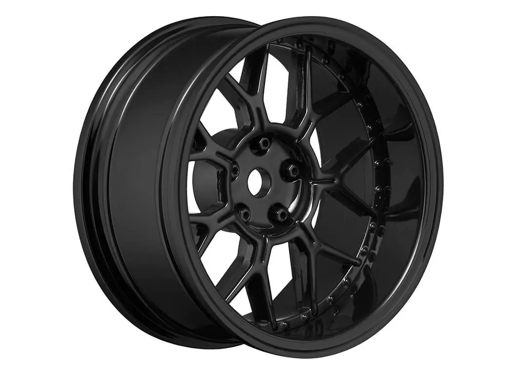 Louise Rc 1/10 Drift 2,4,6,8mm Offset 14-Spoke Wheels Gloss Black – view 2