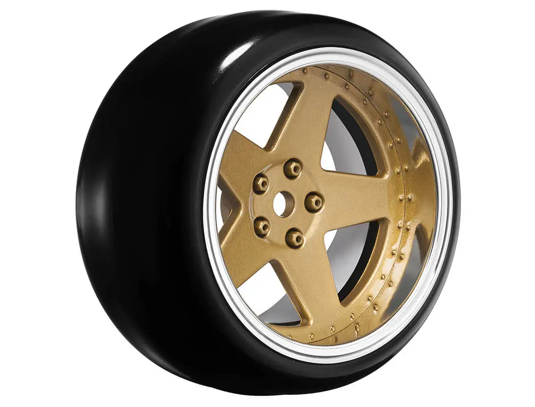 Louise Rc 1/10 Drift 2,4,6,8mm Offset 5-Spoke Wheels Bronze With Tyres – view 2