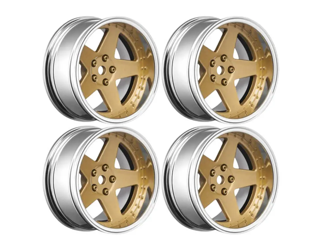 Louise Rc 1/10 Drift 2,4,6,8mm Offset 5-Spoke Wheels Bronze – view 4