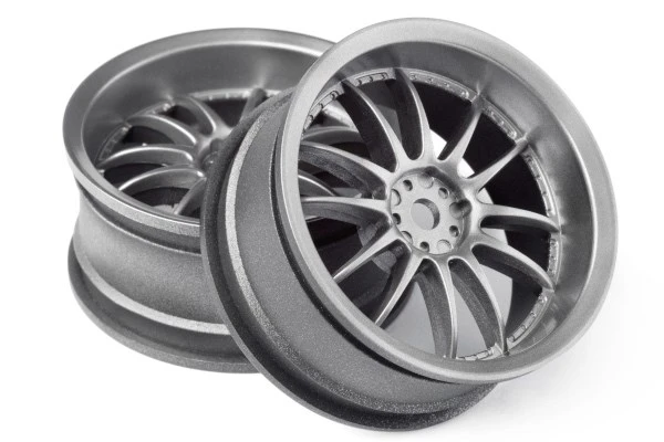 HPI Racing WORK XSA 02C WHEEL 26MM LIGHT GUNMENTAL (3mm/2pcs)