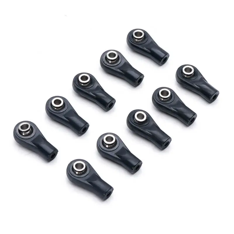 Fastrax Straight Nylon Rod Ends 20x10mm M3 Screw 10pcs