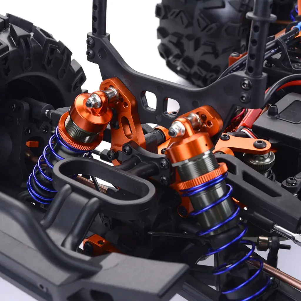 ZD Racing 9116-V4 CNC Alloy Front Suspension Arms and Oil Shocks