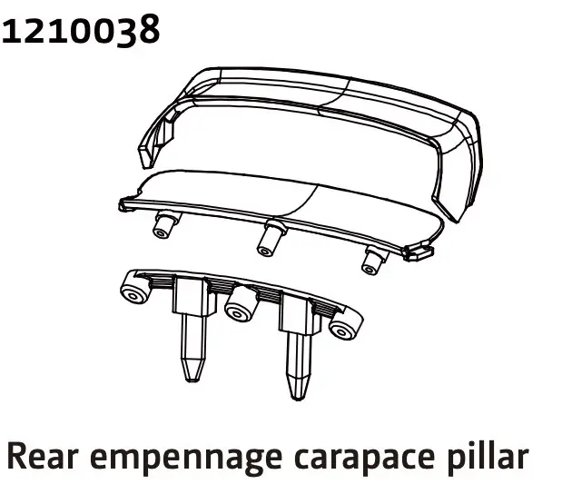 Rear Wing &amp; Body Mount - Rally