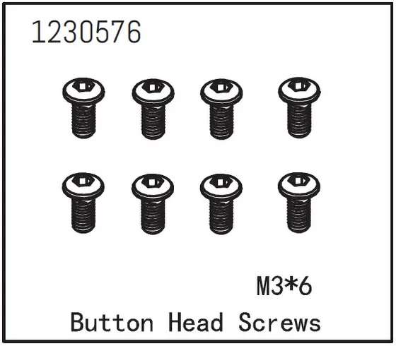 Button Head Screw M3*6 (8)