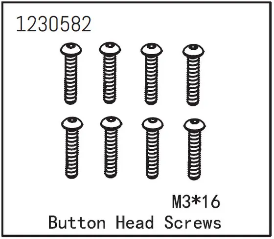 Button Head Screw M3*16 (8)