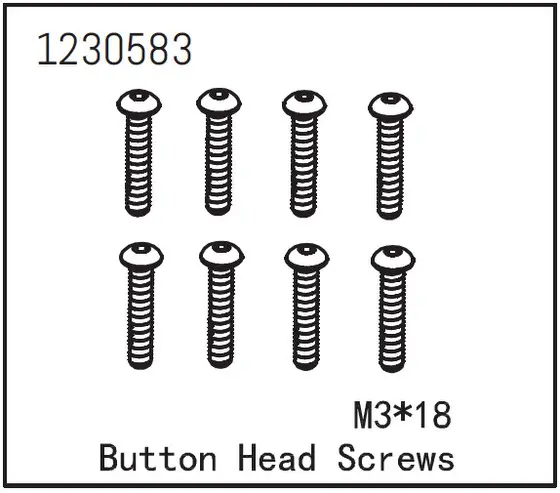 Button Head Screw M3*18 (8)