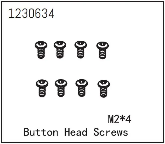 Button Head Screw M2*4 (8)