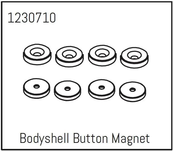 Bodyshell Button Magnet (4) - Khamba