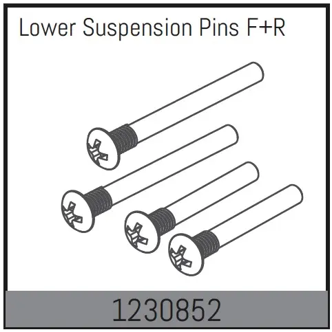 Lower Suspension Pin Set F/R
