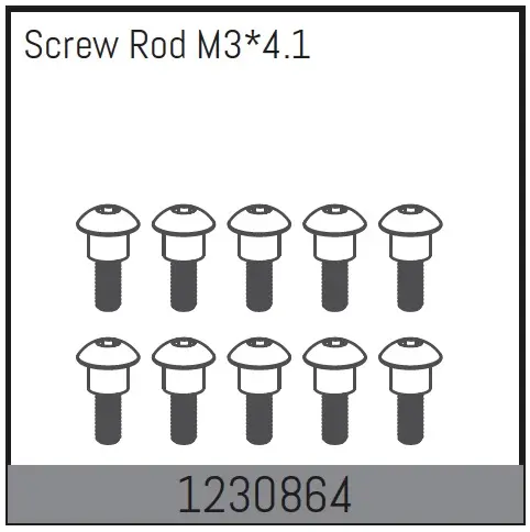Screw Rods m3*4.1 (10)
