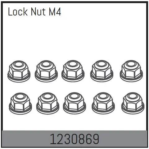 Lock Nut M4 (10)