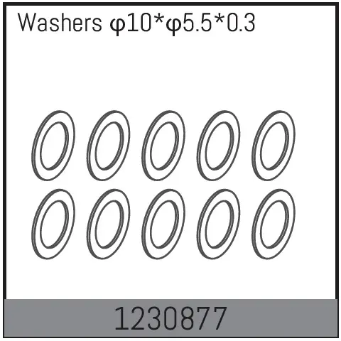 10*5.5*0.3 Washers (10)