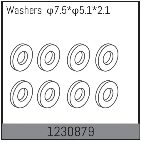 Rear Wheel Shaft Washers (10)