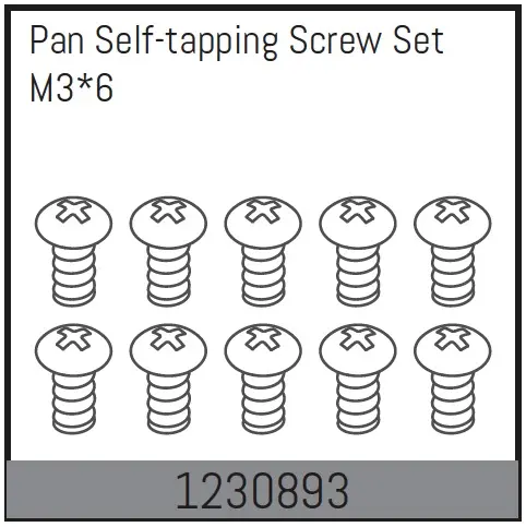 M3*6 Pan Self-Tapping Screw Set (10)