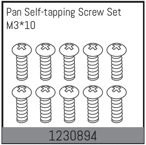 M3*10 Pan Self-Tapping Screw Set (10)