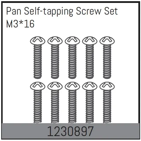 M3*16 Pan Self-Tapping Screw Set (10)